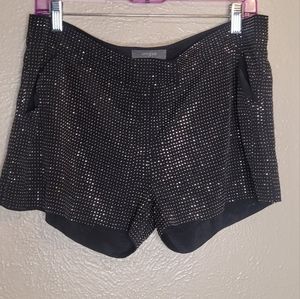 Umgee Studded Shorts Beads Black Womens Size Large Nightout Party